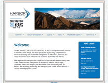 Tablet Screenshot of harborfinancialgroup.com